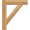 Ekena Millwork Traditional Block Rough Sawn Bracket w/ Offset Brace, Western Red Cedar, 6"W x 24"D x 28"H BKT0604X24X28TRA05RWR - alternate 2